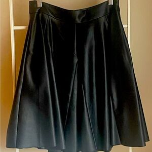 Pleaded Faux Leather Skirt -